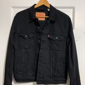 LEVI JEAN JACKET   BLACK  SIZE SMALL  MENS